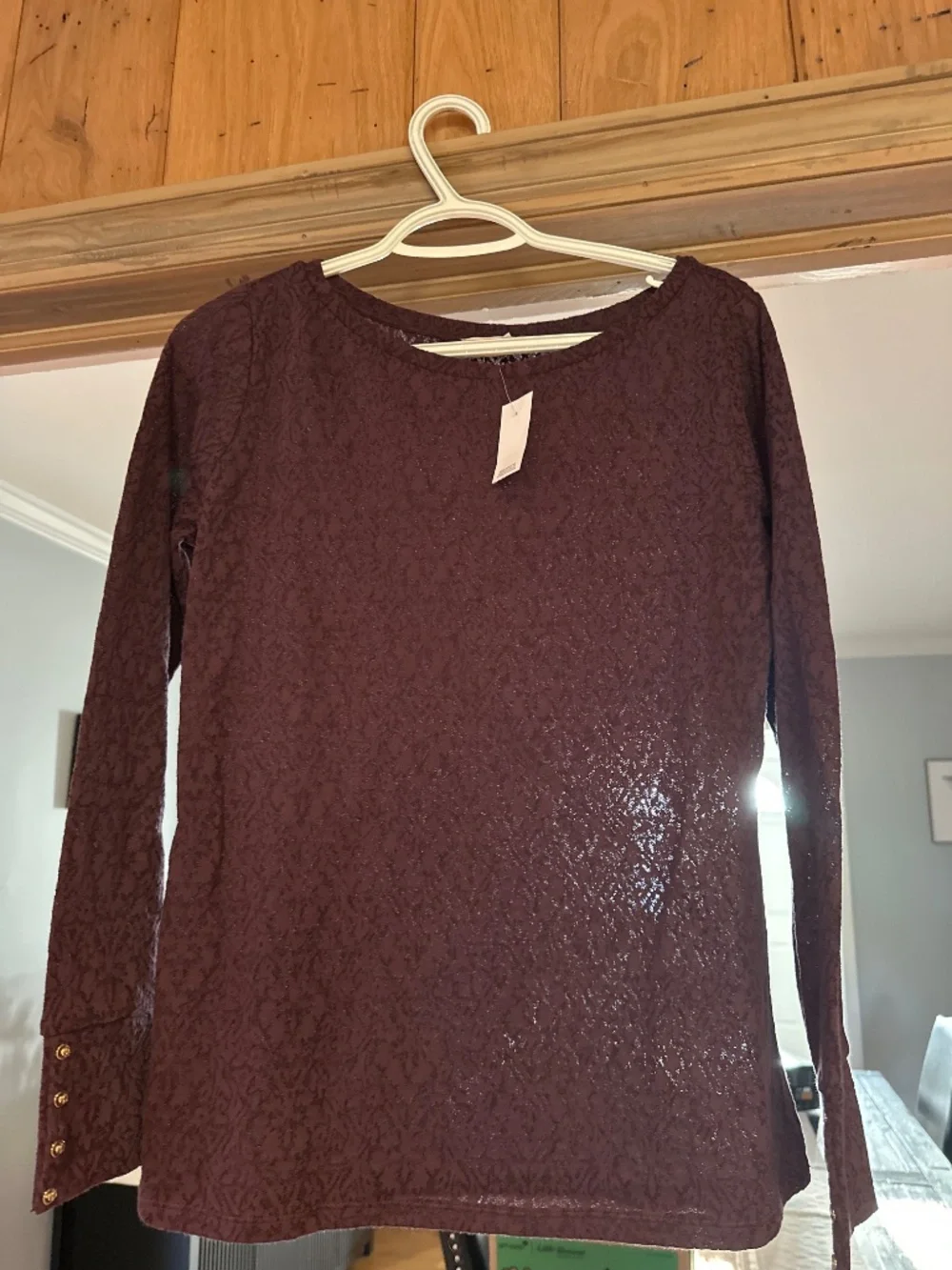 NEVER WORN Purple Lace Long sleeve t-shirt - Picture 2 of 5